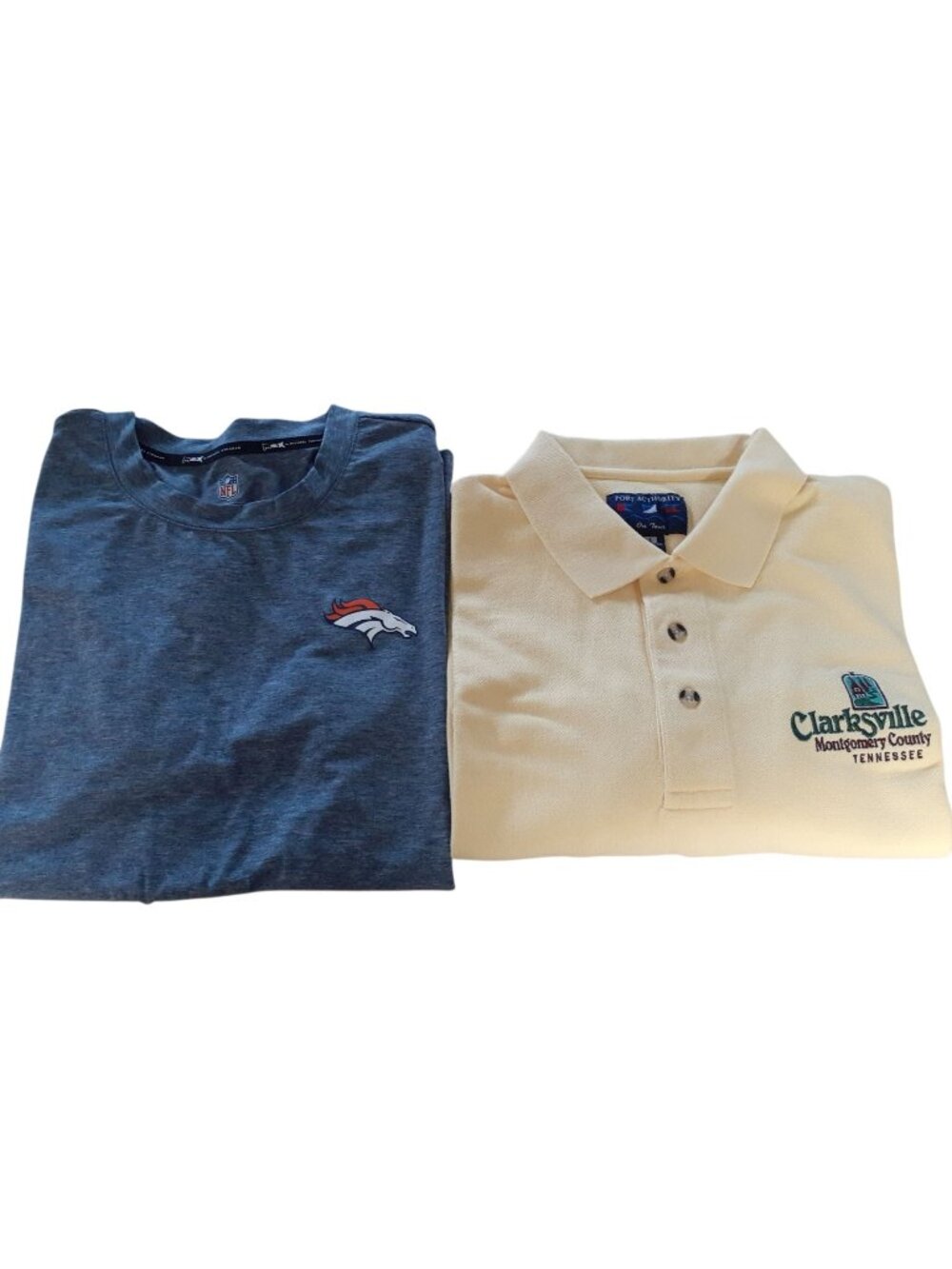 Bundle of 2 Men's Size Large Short Sleeve Shirts – New & Very Good Pre-Owned